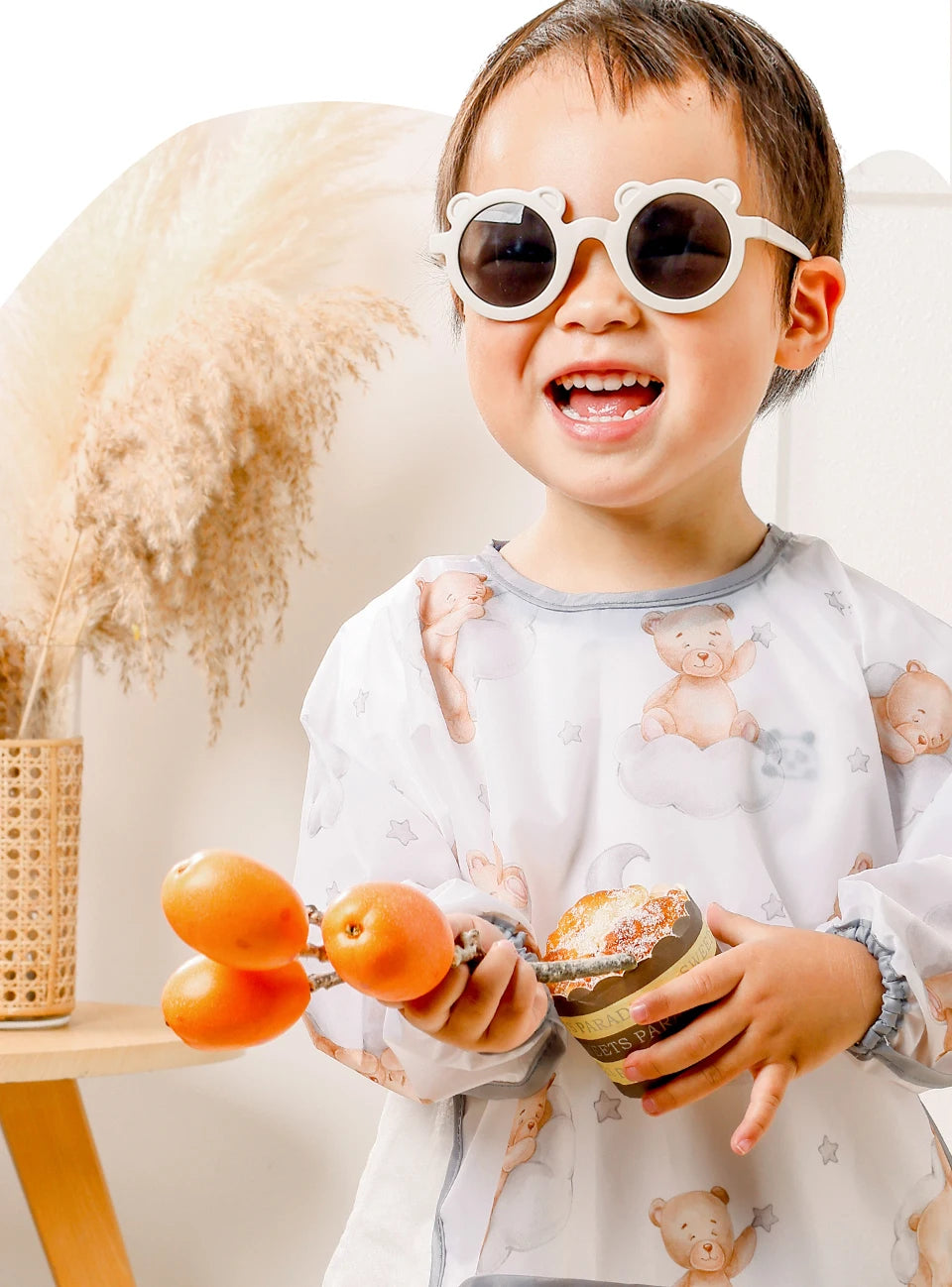 1 PC Waterproof Baby Feeding Bib  Boy Girl Painting Baby's Soft Waterproof Bib Child Meal Eating Apron with Long Sleeves