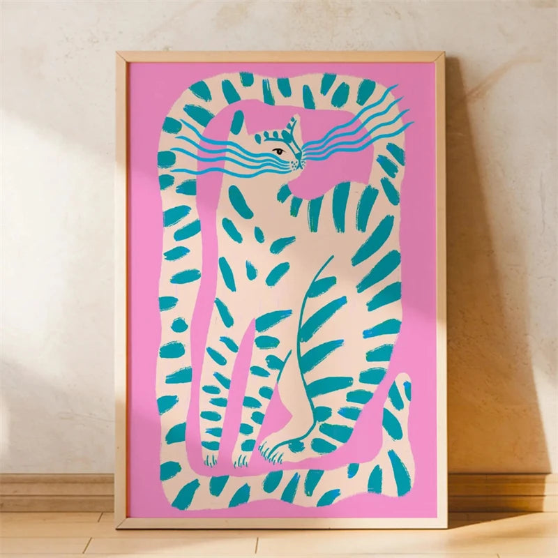 Animal-themed Baby Room Posters: Stylish and Playful Animal Prints Whimsical Canvas Wall Art Suitable for Modern Baby Room De