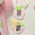 INS Cute Room Decoration Wall Cartoon Strawberry Bear Creative Combo Wall Hanging Cute Connected Photo Frame Bedroom Photo Decor