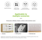 MIRTHBABY-Baby Safety Slide Window Locks for Kids Proof Patio Closet Doors Sliding Glass Door Child Lock- white