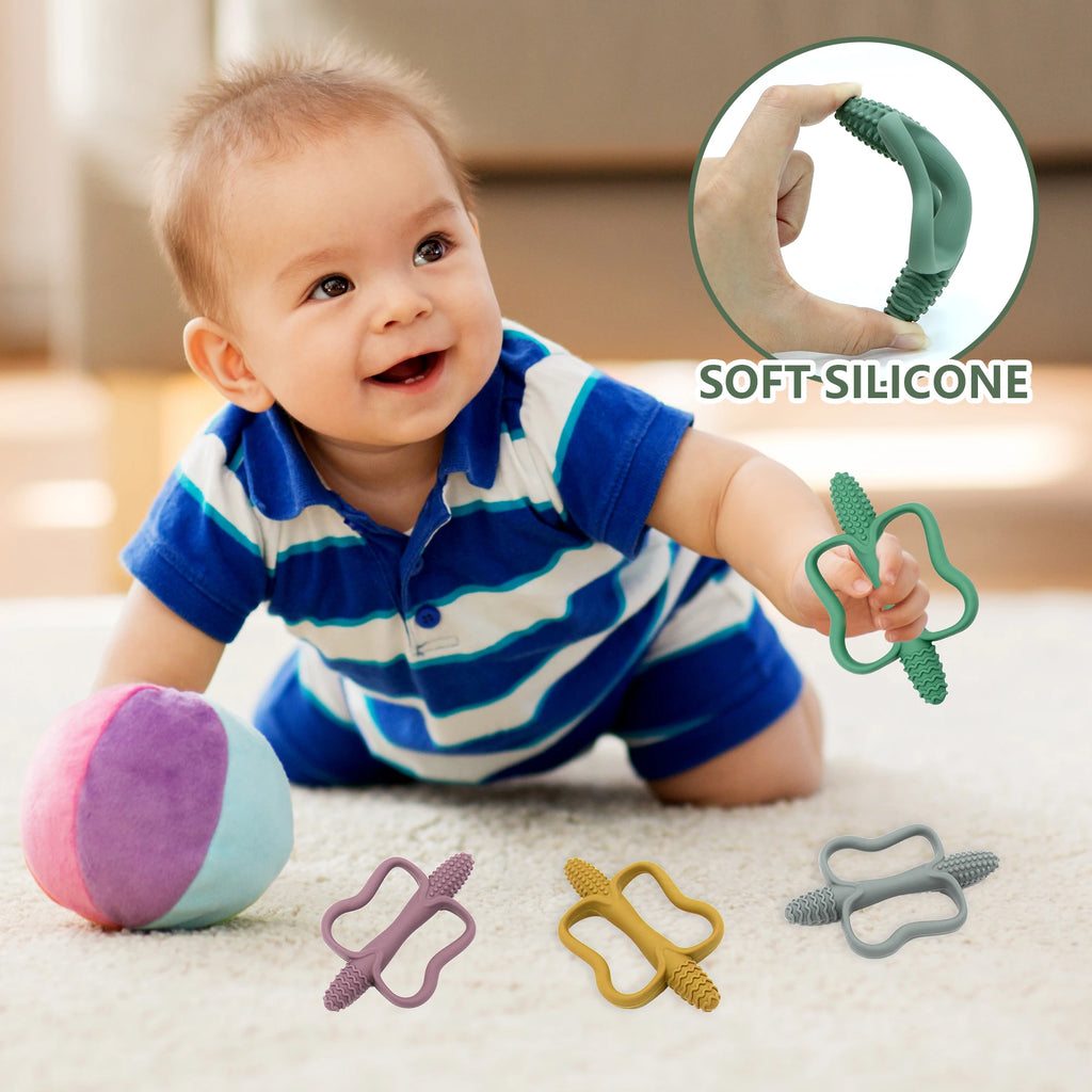 Easy-Grip Silicone Baby Teether