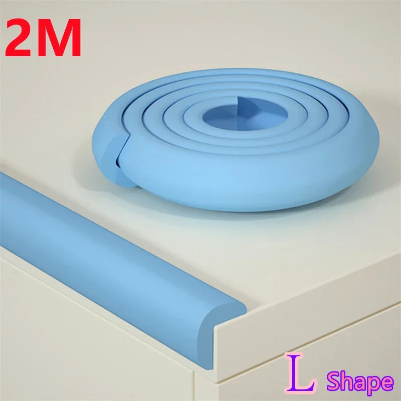 2M Baby Safety Corner Protector Solid Color Edge Guards for Childproofing Home Furniture Corners Table Angle Protection Tape