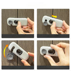 Child Safety Lock 2 Pack, No Tools Installation, Universal for Cabinets Drawers Fridge, Anti-Pinch Baby Proofing