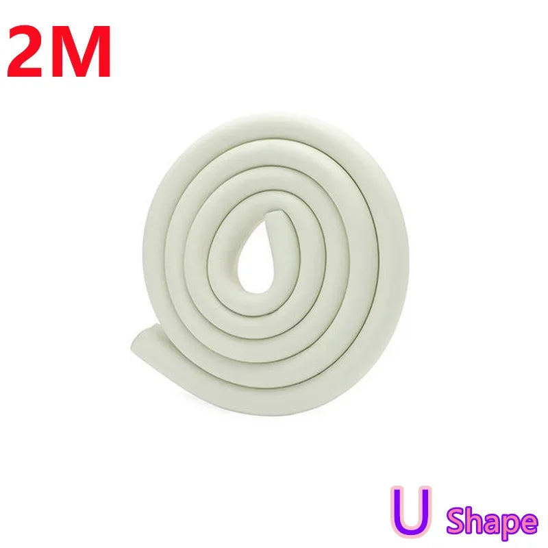 2M Baby Safety Corner Protector Solid Color Edge Guards for Childproofing Home Furniture Corners Table Angle Protection Tape