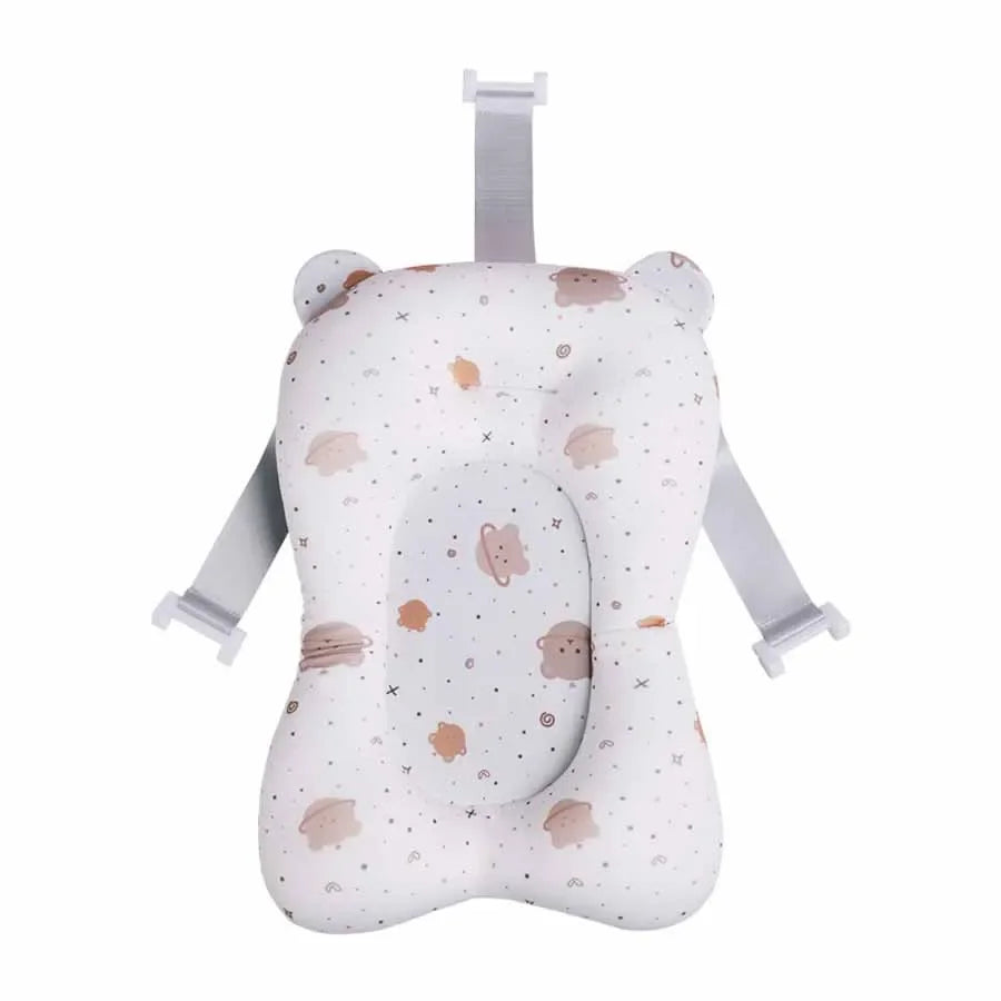 Baby Shower Bath Tub Mat Infant Foldable Support Bath Body Cushion Baby Tubs Pillow Cartoon Non-Slip Soft Newborn Bathtub Pad
