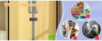 Baby Safety French Fridge Door Lock, Childproof Double Door Refrigerator Lock, Cabinet Cupboard Lock for Toddlers