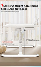 Laptop Desk Foldable Bed Table Adjustable Computer Desk Office Desk Children's Study Desk Bedroom Living Room Desk Adjustable