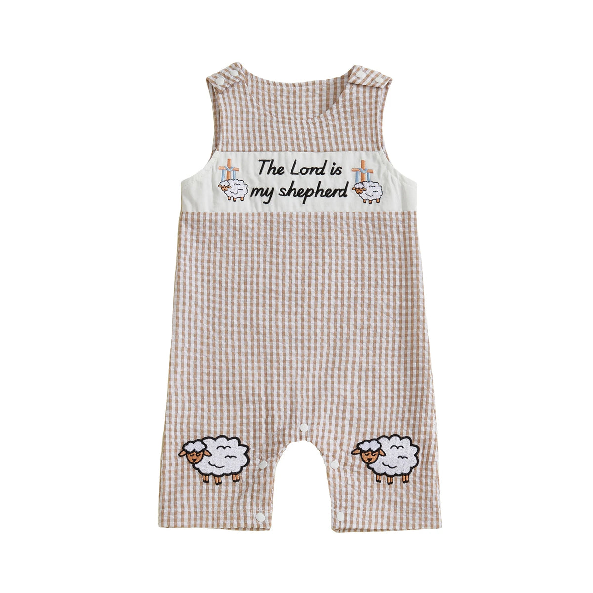 Baby Boy Embroidered Romper