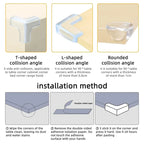Child Baby Safety Silicone Protector Table Soft Transparent Children Anti Collision Table Corner Edge Protection Cover