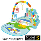 Baby Activity Gym with Piano & Play Mat