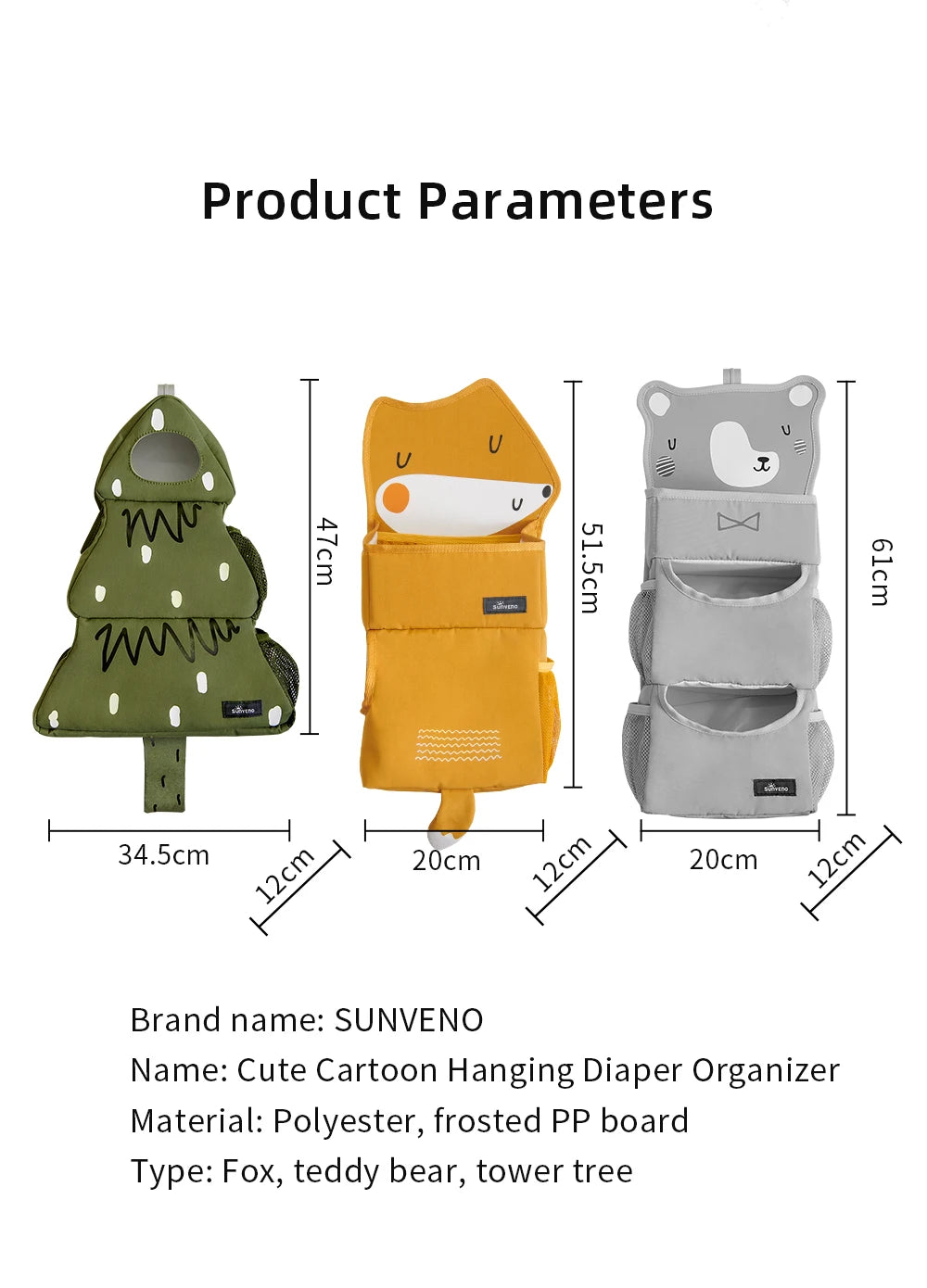 Baby Crib Hanging Storage Bag