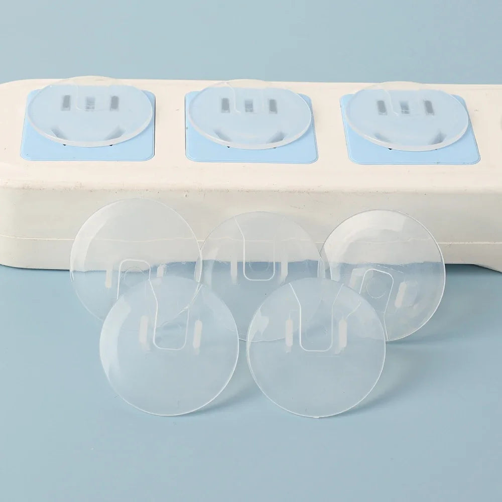 10/20PCS Childproof Outlet Covers – US Standard Baby Safety Plugs, Clear Electrical Socket Protectors for Home & Export