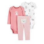 3-Piece Soft Cotton Baby Outfit Set