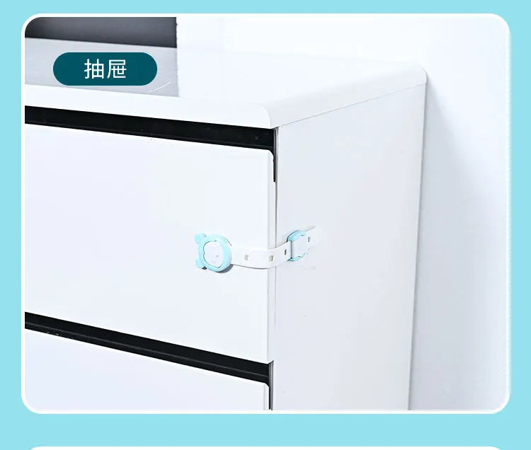 5Pcs Child Safety Cabinet Lock Baby Proof Security Protector Drawer Door Cabinet Lock Plastic Protection Kids Safety Door Lock