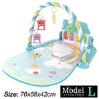 Baby Activity Gym with Piano & Play Mat