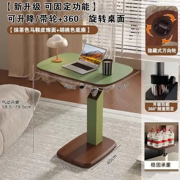Modern Multifunctional Mobile Sofa End Side Table Can Be Lifted Living Room Small Coffee Table Bedroom Small Desk Home Furniture
