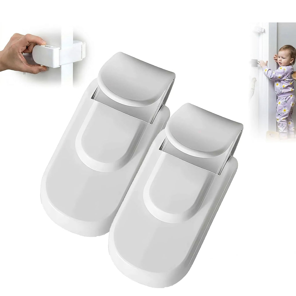Baby Safety Lock Anti-Jamming Door Blocking Mechanism Safety Cabinet Lock Kids Security Childproof Safety Lock for Interior Door