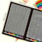 32 Themes DIY Art Painting Coloring Book for Adult, Interesting Grid Pattern Coloring Pages, Educational Activity Book
