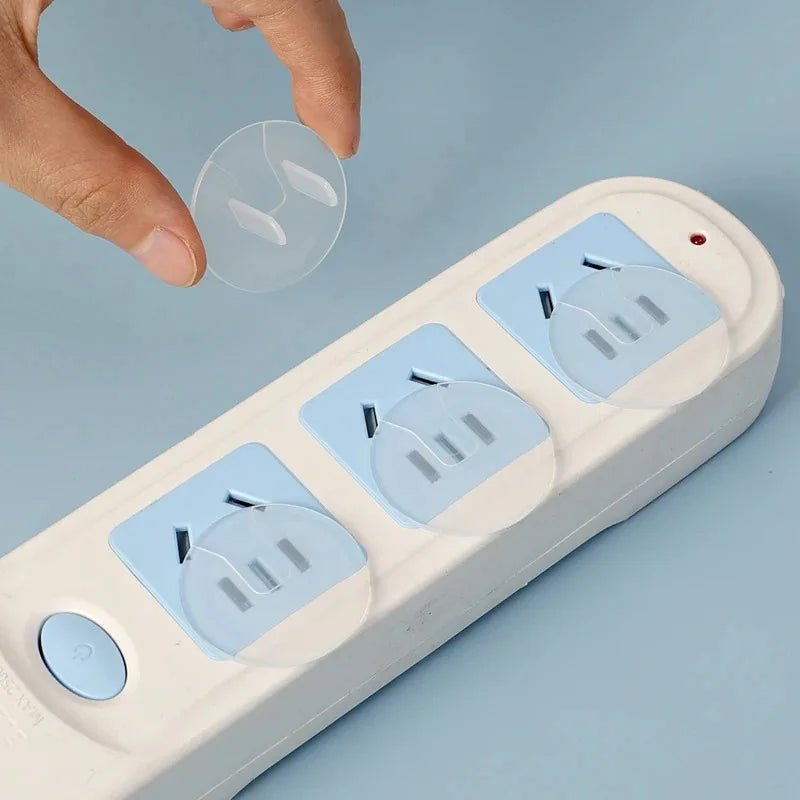 10/20PCS Childproof Outlet Covers – US Standard Baby Safety Plugs, Clear Electrical Socket Protectors for Home & Export