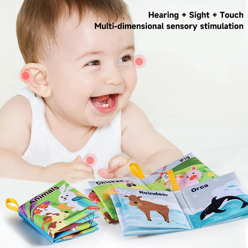 Soft Animal & Number Baby Cloth Book