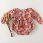Baby Girl Clothes For 0-2Y Spring Soft Cotton Newborn Baby Girl Long Sleeves Romper Fashion Infant Clothing