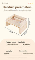 Baby Car Waterproof Storage Dining Table, Cartoon Kids Car Safety Seat Tray, Universal Small Table Board for Strollers