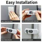 Child Safety Lock 2 Pack, No Tools Installation, Universal for Cabinets Drawers Fridge, Anti-Pinch Baby Proofing