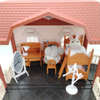 Miniature Items Dollhouse Furniture Accessories Living Room Bedroom Supermarket Shopping Games Family Interaction Doll Kids Toys