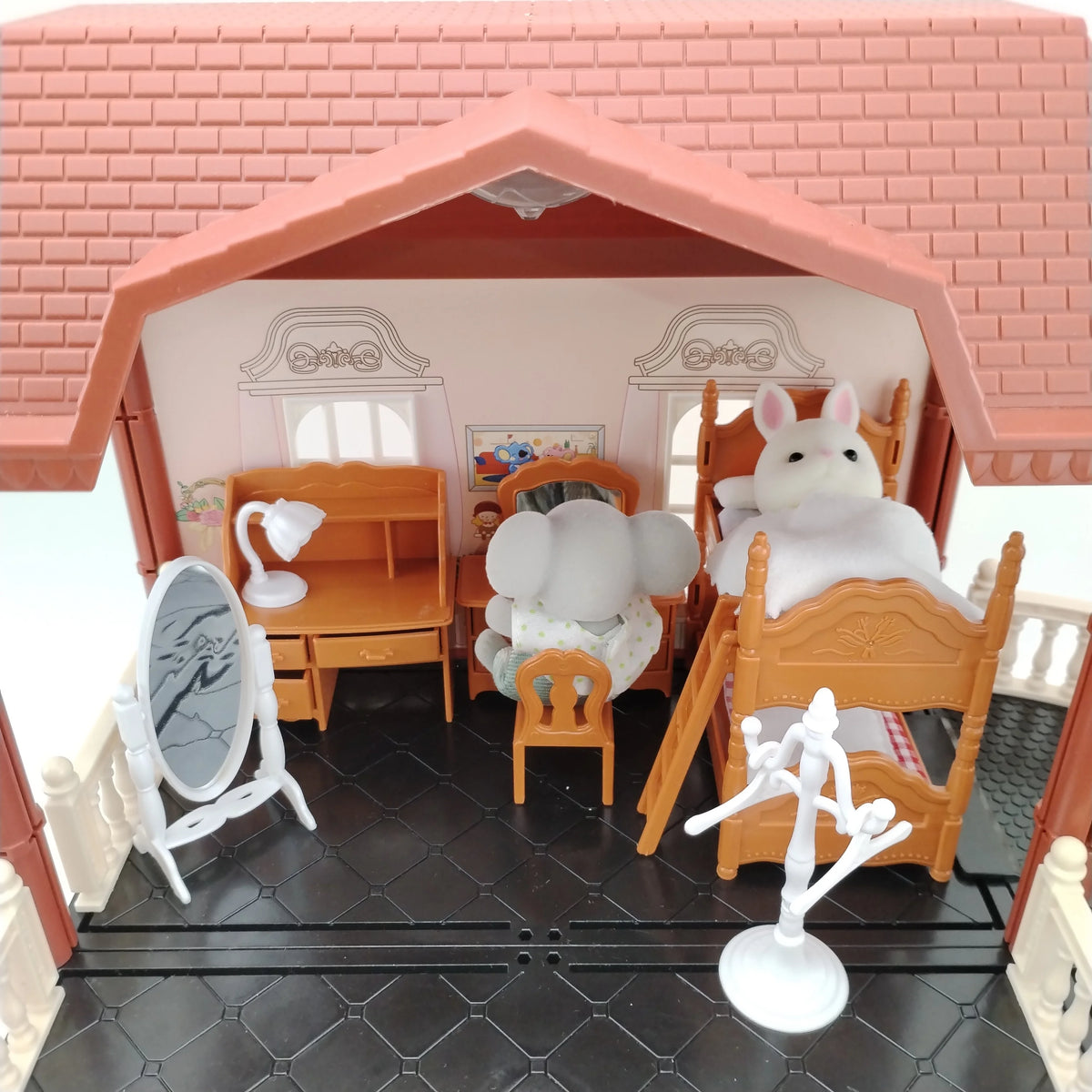 Miniature Items Dollhouse Furniture Accessories Living Room Bedroom Supermarket Shopping Games Family Interaction Doll Kids Toys