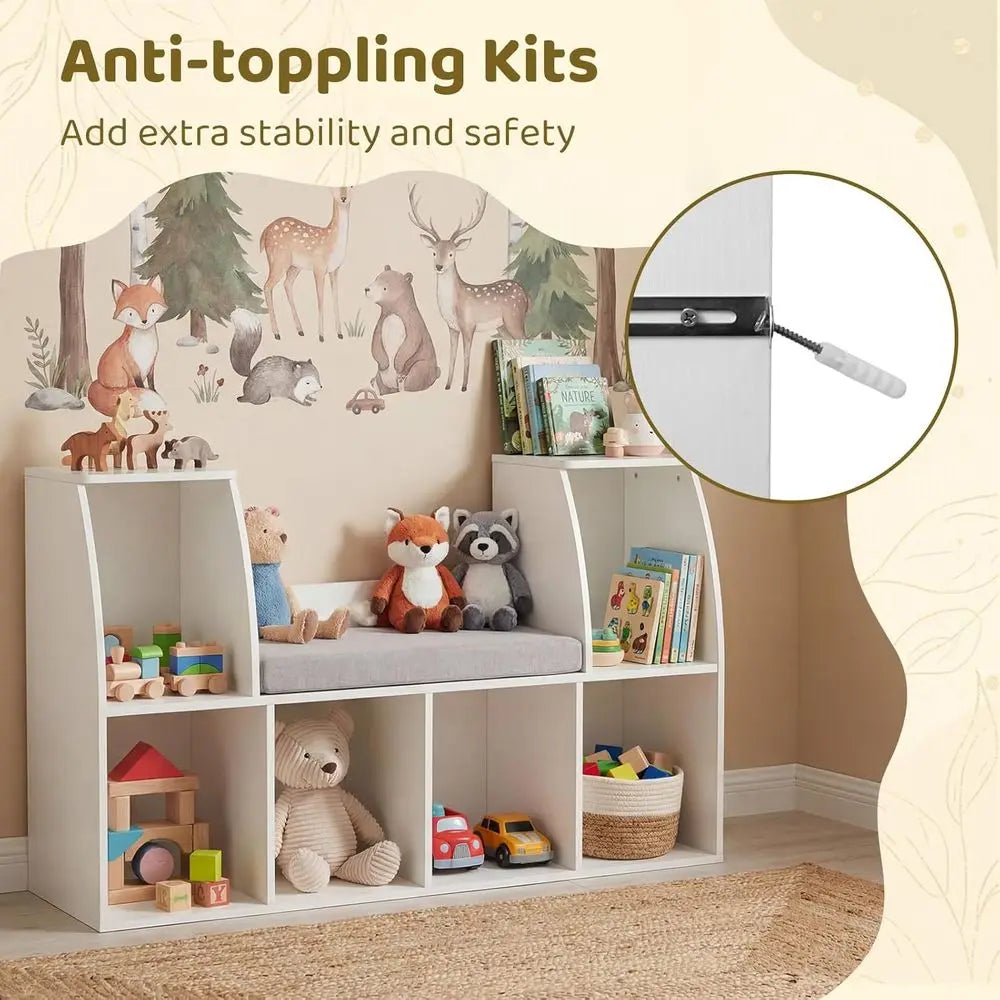 Kids Bookshelf with Reading Nook