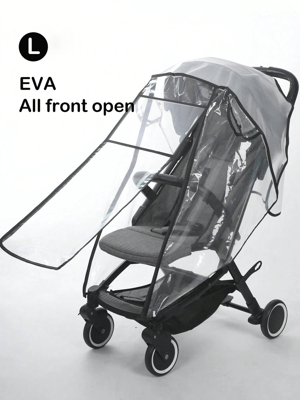 Baby stroller accessories waterproof and rainproof cover transparent windproof and dustproof opened for baby stroller raincoats