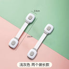 Child Safety Cabinet Locks Drawer Latches Baby Proofing Pinch Resistant for Kitchen Fridge Oven Door Multipurpose Protector