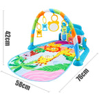 Baby Activity Gym with Piano & Play Mat