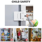 Baby Safety Drawer Lock password Anti-Pinching Hand Cabinet Drawer Locks Plastic White Safety Buckle for Kids Protection