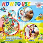 Montessori Cartoon Sticker Activity Book