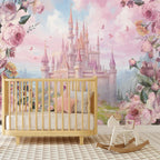 8+ Cartoon Nursery Flower Castle Walls Home Decor Self Adhesive Optional Photo Wallpaper for Bedroom Decoration Kids Baby Mural