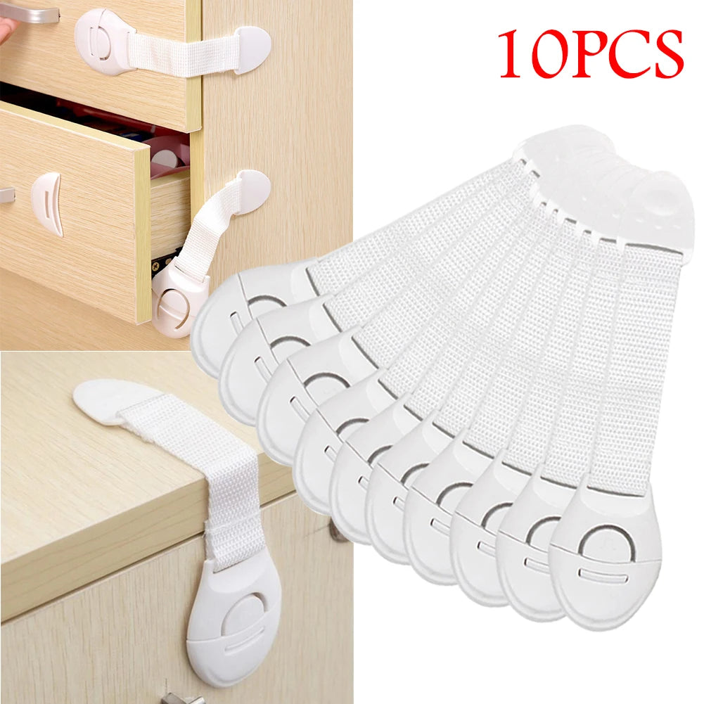 1/5/10pcs Child Safety Cabinet Locks Baby Proof Plastic Protection for Drawer & Door-Easy Installation Kitchen Security for Kids