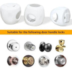 Baby Safety Door Lock with Protective Cover, Child Safety Design, Prevents Accidental Opening, Essential for Home Safety