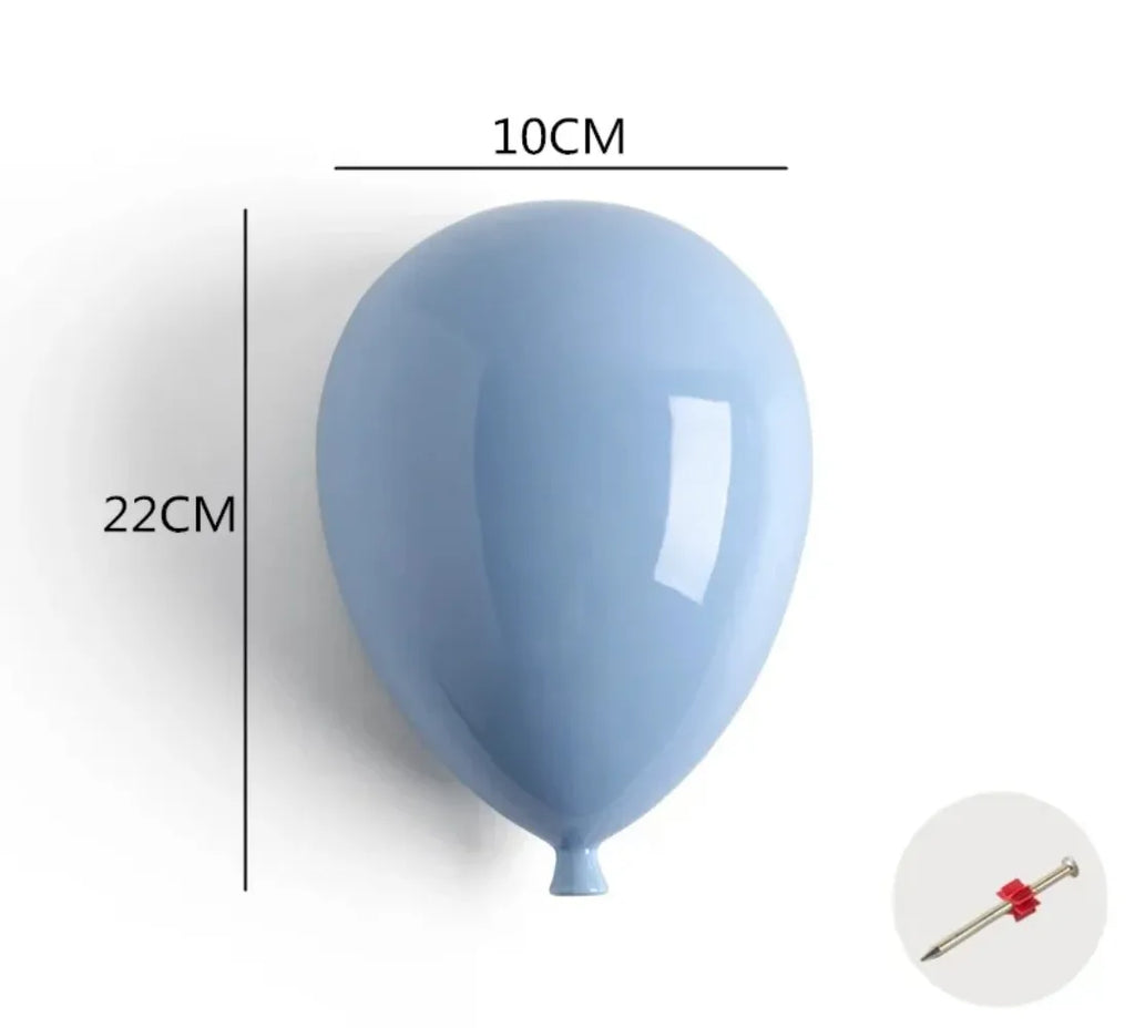Modern Home Background Wall Children's Room Lovely Cartoon Stereoscopic Creative Ceramics Balloon Wall Hanging Wall Decoration
