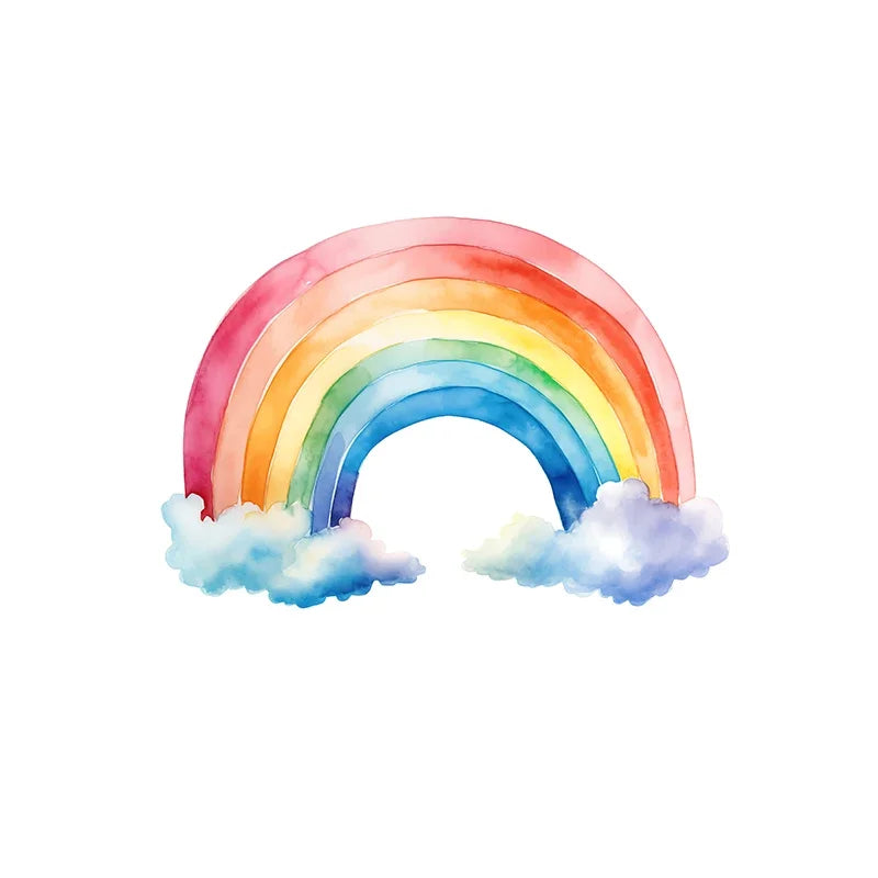 Cartoon Cute Unicorn Nursery Girl Room Pastel Rainbow Art Poster Canvas Painting Wall Prints Picture Children Room Home Decor