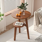 Modern Bedside Cabinets Coffee Table   Solid Wood Side Table Movable Living Room Small Coffee Table Home Furniture New
