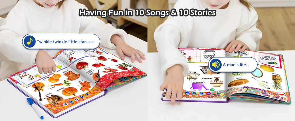 Colours&Shapes Early Educational Talking E-Book Montessori Interactive