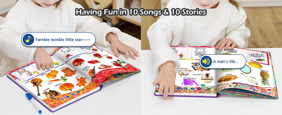 Colours&Shapes Early Educational Talking E-Book Montessori Interactive