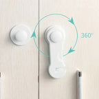 4Pcs Baby Safety Locks Child Proof Cabinet Drawer Door Latches Anti-Pinch Protector