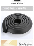 2M Baby Safety Anti-collision Soft Table Edge L-shaped Protector Strip Child Bumper Strips Safety Table Corner Protection Strips