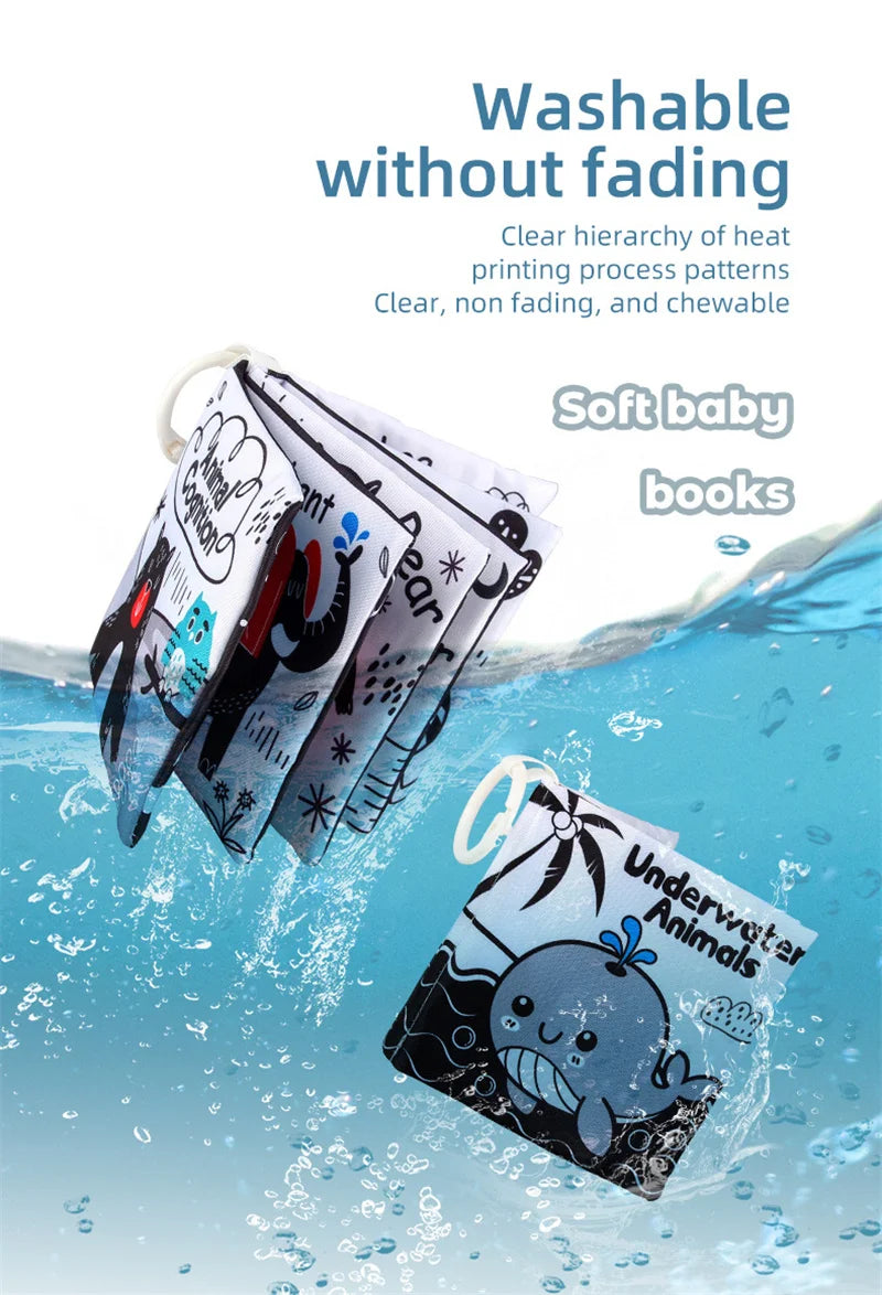 High-Contrast Soft Baby Cloth Book