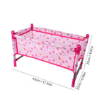 Foldable Doll Crib for Pretend Play