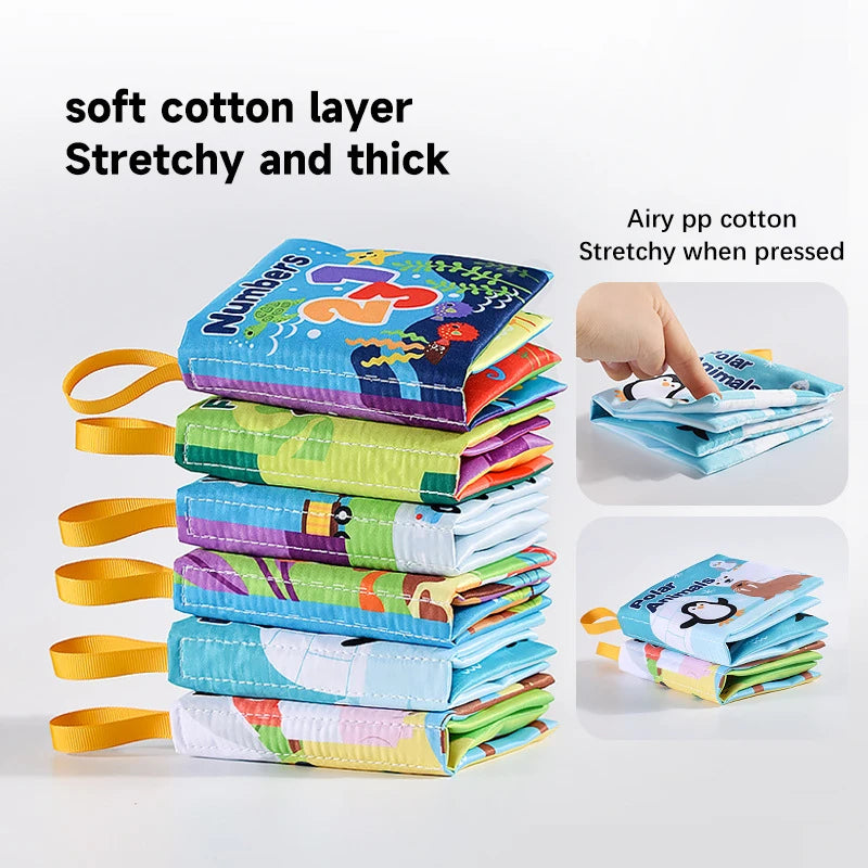 Soft Animal & Number Baby Cloth Book