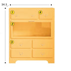 Nordic Kid Living Room Cabinets Office Standing Organize Toys Cabinet House Shelves Meuble De Rangements Home Accessories