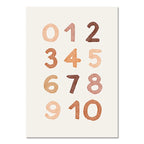 Nursery Wall Posters Sun Rainbow Canvas Painting Alphabet Print Number Poster Nordic Wall Art Pictures for Kids Room Decorati